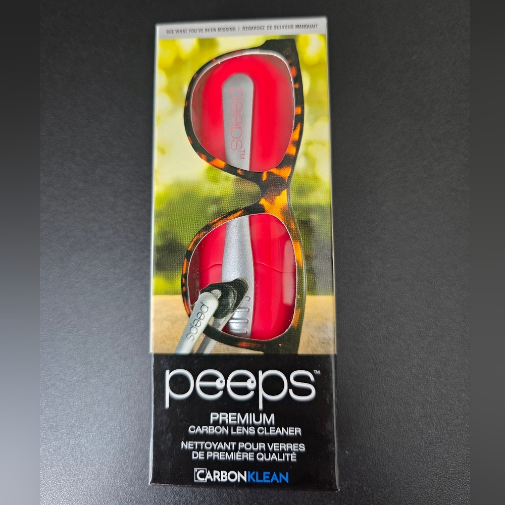 Peeps Premium Carbon Lens Cleaner - Red